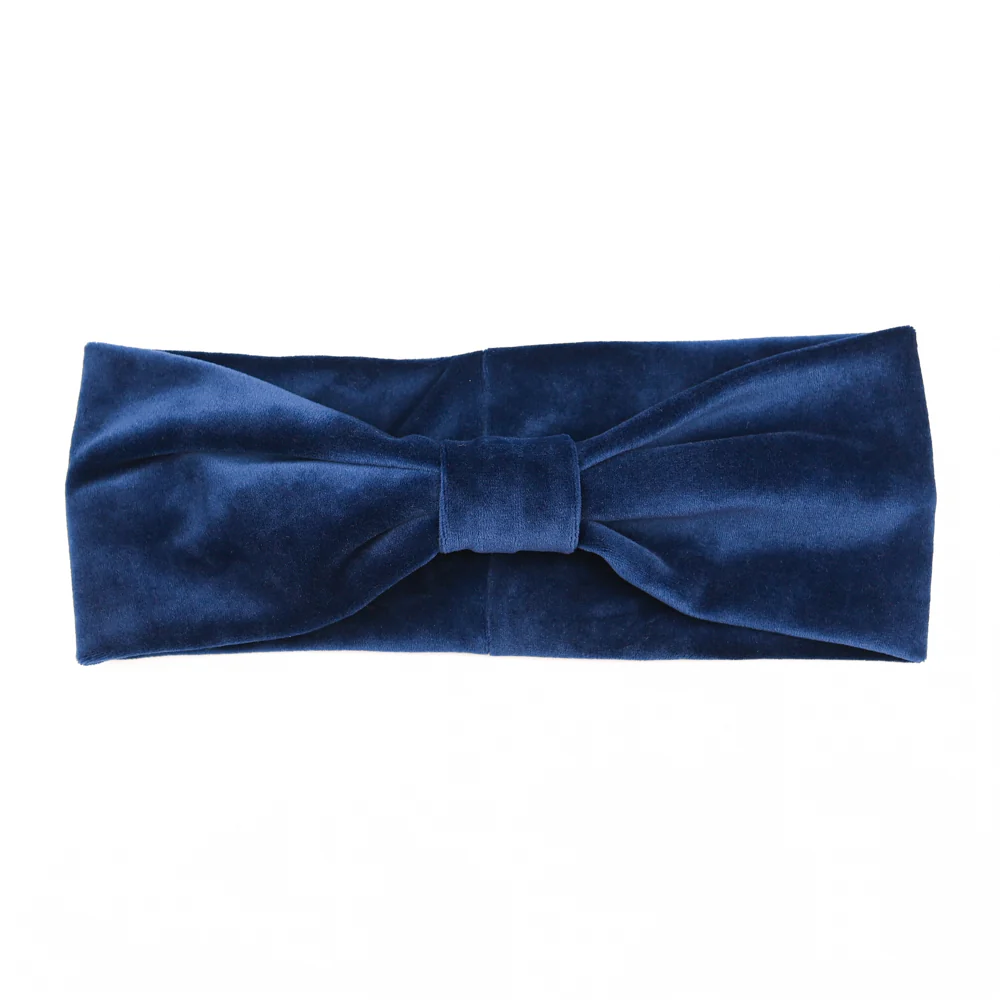 Κορδέλα βελουτέ γυναικεία night blue